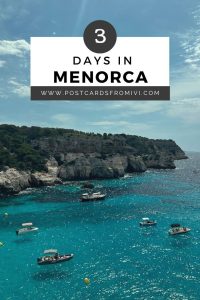 What to see in Menorca in 3 days