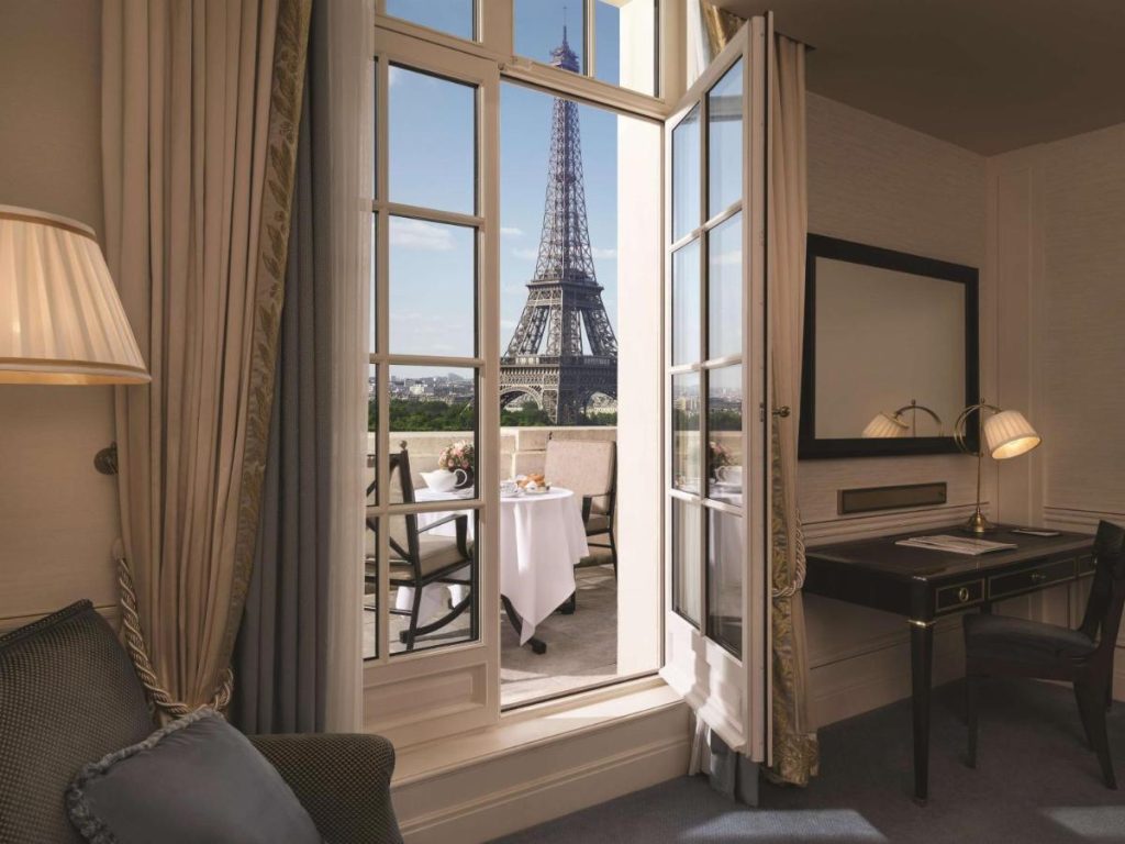 Best Paris hotels with Eiffel Tower views