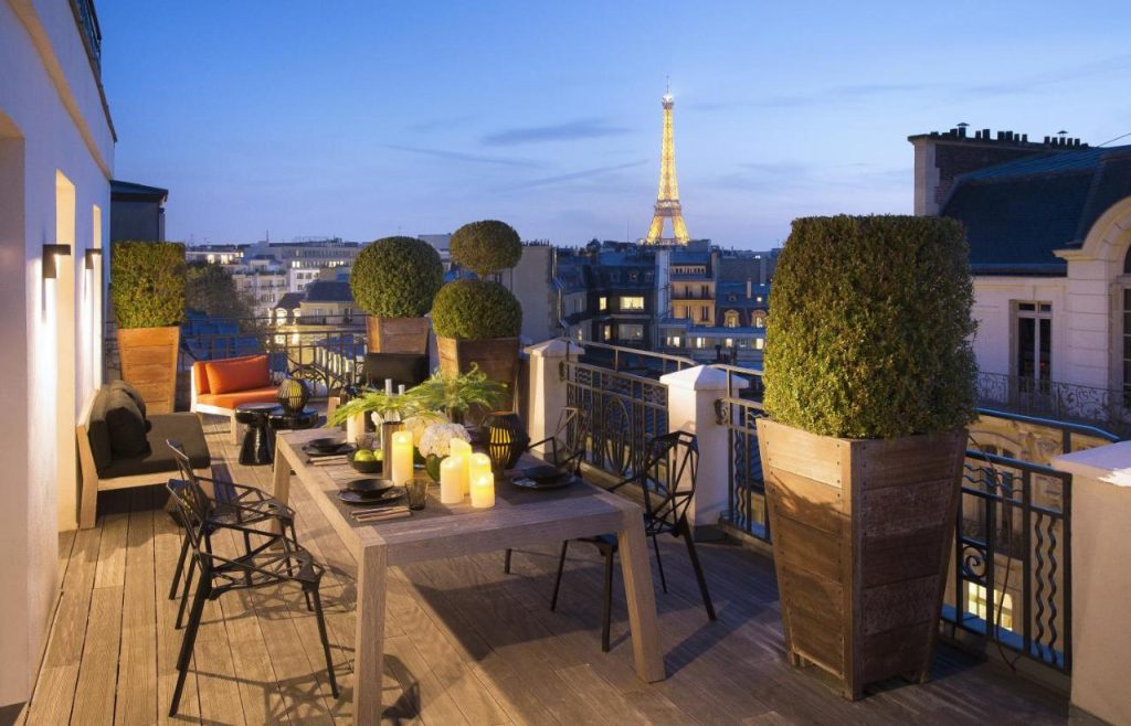 Best Paris hotels with Eiffel Tower views